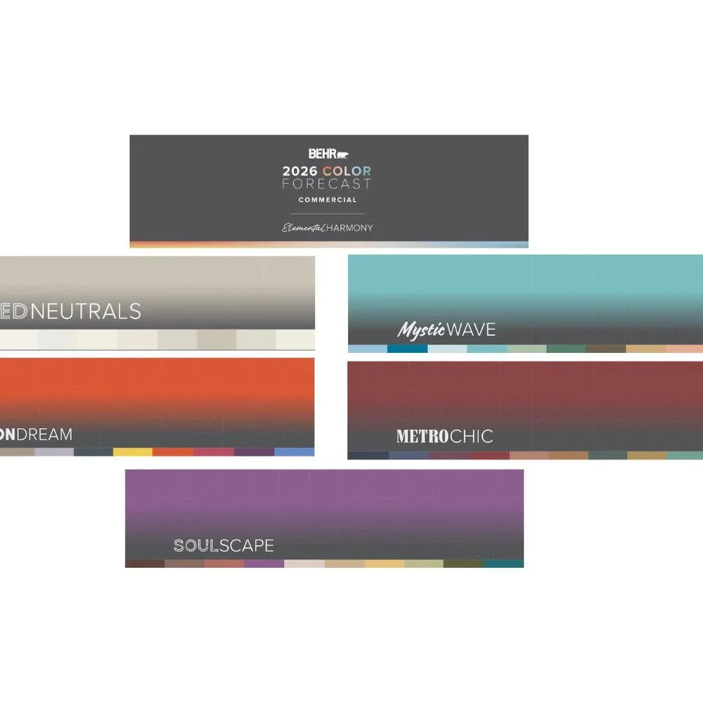 BEHR 2026 Color Forecast Commercial Paint Color Swatch Book Fan Deck NWOT - Picture 4 of 5